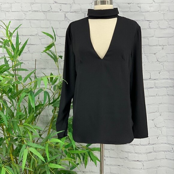C/Meo Collective Tops - C/Meo Collective Black Long Sleeve Blouse